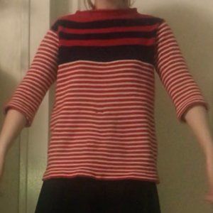 PRADA RED STRIPED SWEATER